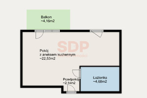 Mieszkanie na sprzedaż 30m2 Wrocław Śródmieście Jedności Narodowej - zdjęcie 3