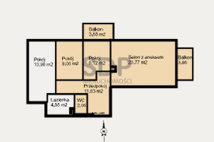 Mieszkanie na sprzedaż 74m2 Wrocław Krzyki Jagodno Buforowa - zdjęcie 1