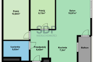 Mieszkanie na sprzedaż 56m2 Wrocław Krzyki Krzyki Braterska - zdjęcie 2