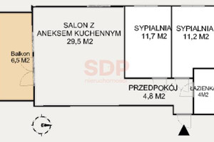 Mieszkanie na sprzedaż 62m2 Wrocław Krzyki Krzyki - zdjęcie 2