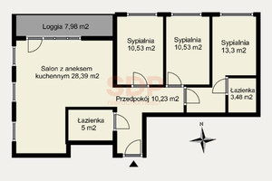 Mieszkanie na sprzedaż 82m2 Wrocław Śródmieście Wybrzeże Conrada - Korzeniowskiego - zdjęcie 3