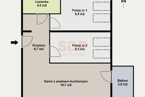 Mieszkanie na sprzedaż 48m2 Wrocław Krzyki Księże Wielkie Opolska - zdjęcie 3