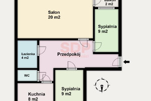 Mieszkanie na sprzedaż 58m2 Wrocław Krzyki Borek Hallera - zdjęcie 3