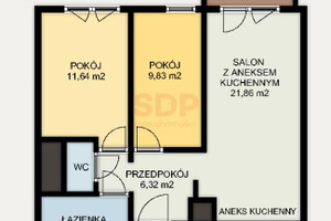 Mieszkanie na sprzedaż 56m2 Wrocław Krzyki Krzyki Braterska - zdjęcie 3