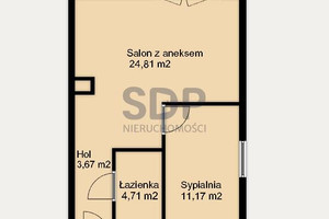 Mieszkanie na sprzedaż 45m2 Wrocław Krzyki Księże Wielkie Opolska - zdjęcie 2