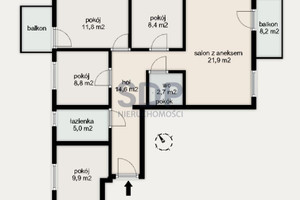 Mieszkanie na sprzedaż 84m2 Wrocław Fabryczna Oporów Jordanowska - zdjęcie 2