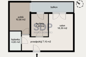 Mieszkanie na sprzedaż 48m2 Wrocław Krzyki Księże Wielkie Opolska - zdjęcie 2