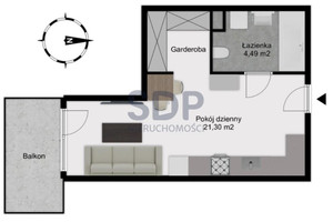 Mieszkanie na sprzedaż 26m2 Wrocław Fabryczna Muchobór Mały Fabryczna - zdjęcie 3