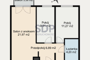 Mieszkanie na sprzedaż 55m2 Wrocław Krzyki Krzyki Braterska - zdjęcie 3