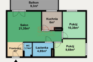 Mieszkanie na sprzedaż 57m2 Wrocław Fabryczna Stabłowice Stabłowicka - zdjęcie 2