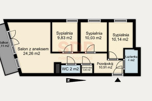 Mieszkanie na sprzedaż 73m2 Wrocław Śródmieście Wybrzeże Conrada - Korzeniowskiego - zdjęcie 2