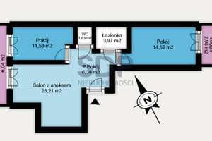 Mieszkanie na sprzedaż 62m2 Wrocław Psie Pole Sołtysowice Sołtysowicka - zdjęcie 2