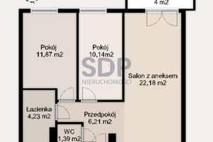 Mieszkanie na sprzedaż 57m2 Wrocław Psie Pole Zakrzów Zatorska - zdjęcie 2