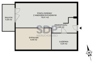 Mieszkanie na sprzedaż 34m2 Wrocław Krzyki Klecina Przyjaźni - zdjęcie 4