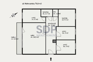 Mieszkanie na sprzedaż 80m2 Wrocław Fabryczna Leśnica Mokrzańska - zdjęcie 3