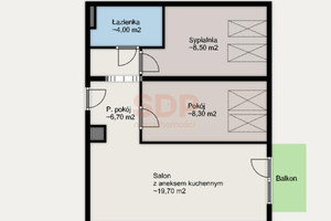 Mieszkanie na sprzedaż 48m2 Wrocław Krzyki Księże Wielkie Opolska - zdjęcie 2