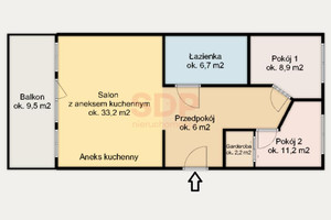 Mieszkanie na sprzedaż 75m2 Wrocław Fabryczna Oporów Balzaka Honoriusza - zdjęcie 2