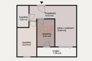 Mieszkanie na sprzedaż 51m2 Wrocław Śródmieście Jedności Narodowej - zdjęcie 3