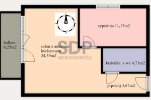 Mieszkanie na sprzedaż 45m2 Wrocław Krzyki Księże Małe Krakowska - zdjęcie 2