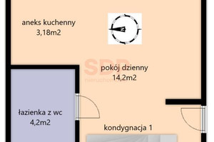 Mieszkanie na sprzedaż 37m2 Wrocław Psie Pole Poświętne Kamieńskiego Henryka Michała - zdjęcie 3