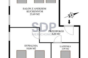 Mieszkanie na sprzedaż 46m2 Wrocław Psie Pole Poświętne Kamieńskiego Henryka Michała - zdjęcie 4