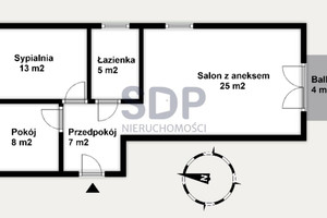 Mieszkanie na sprzedaż 61m2 Wrocław Psie Pole Lipa Piotrowska Kominiarska - zdjęcie 2