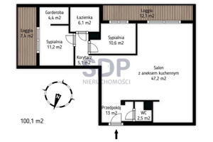 Mieszkanie na sprzedaż 101m2 Wrocław Śródmieście Ołbin Jedności Narodowej - zdjęcie 2