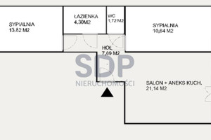 Mieszkanie na sprzedaż 59m2 Wrocław Krzyki Huby - zdjęcie 1