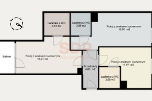 Mieszkanie na sprzedaż 59m2 Wrocław Stare Miasto Dmowskiego Romana - zdjęcie 2