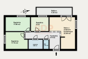 Mieszkanie na sprzedaż 71m2 Wrocław Fabryczna Stabłowice Stabłowicka - zdjęcie 2