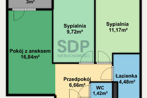 Mieszkanie na sprzedaż 51m2 Wrocław Psie Pole Zakrzów Zatorska - zdjęcie 2