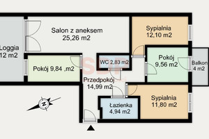 Mieszkanie na sprzedaż 92m2 Wrocław Krzyki Krzyki Braterska - zdjęcie 3