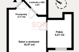 Mieszkanie na sprzedaż 33m2 Wrocław Śródmieście Plac Grunwaldzki Ładna - zdjęcie 2