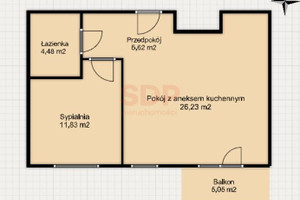 Mieszkanie na sprzedaż 49m2 Wrocław Śródmieście Wybrzeże Conrada - Korzeniowskiego - zdjęcie 3