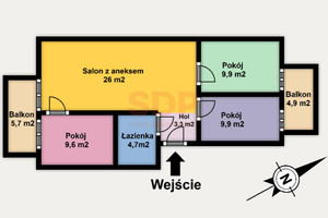 Mieszkanie na sprzedaż 64m2 Łódź Górna Jachowicza Stanisława - zdjęcie 2