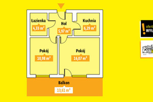 Mieszkanie do wynajęcia 44m2 Kielce Gabrieli Zapolskiej - zdjęcie 2