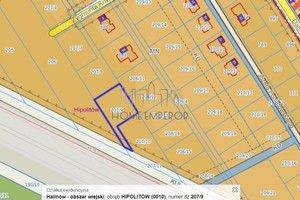 Działka na sprzedaż 1192m2 miński Halinów Hipolitów Poniatowskiego - zdjęcie 1