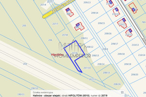 Działka na sprzedaż 1192m2 miński Halinów Hipolitów Poniatowskiego - zdjęcie 3