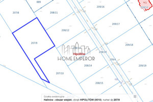 Działka na sprzedaż 1192m2 miński Halinów Hipolitów Poniatowskiego - zdjęcie 2