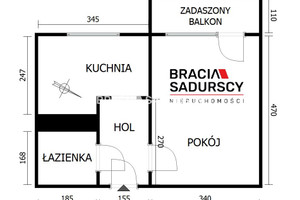 Mieszkanie na sprzedaż 34m2 Kraków Podgórze Duchackie Wola Duchacka Białoruska - zdjęcie 3