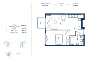 Mieszkanie na sprzedaż 40m2 Kraków Dębniki Os. Ruczaj Bunscha - zdjęcie 3