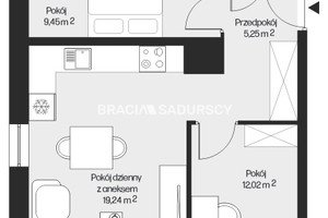 Mieszkanie na sprzedaż 51m2 Kraków Mistrzejowice Piasta Kołodzieja - zdjęcie 3