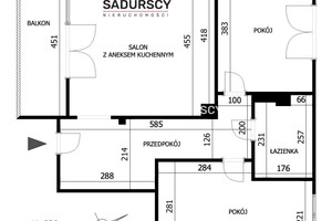 Mieszkanie na sprzedaż 58m2 Kraków Podgórze Duchackie Wola Duchacka Malwowa - zdjęcie 3