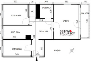 Mieszkanie do wynajęcia 56m2 Kraków Bronowice Jabłonkowska - zdjęcie 3