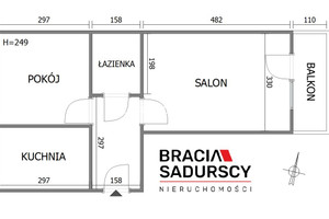 Mieszkanie na sprzedaż 40m2 Kraków Bieżanów-Prokocim Prokocim Erazma Jerzmanowskiego - zdjęcie 3