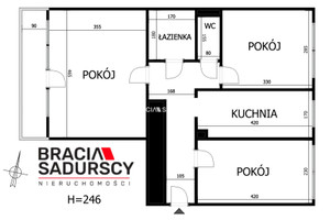 Mieszkanie na sprzedaż 56m2 Kraków Podgórze Białoruska - zdjęcie 3