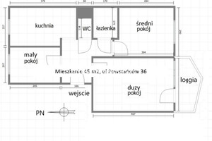 Mieszkanie na sprzedaż 45m2 Kraków Powstańców - zdjęcie 3