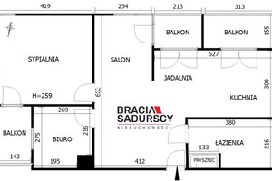 Mieszkanie na sprzedaż 71m2 Kraków Swoszowice Kliny Zacisze Anny Szwed-Śniadowskiej - zdjęcie 3