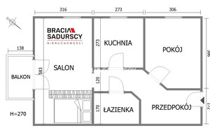 Mieszkanie do wynajęcia 49m2 Kraków Podgórze Duchackie Wola Duchacka Pszenna - zdjęcie 3