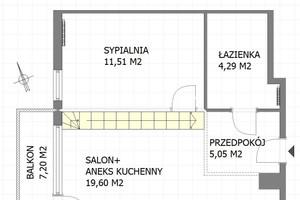 Mieszkanie na sprzedaż 41m2 Kraków Prądnik Biały Bronowice Wielkie Stawowa - zdjęcie 1